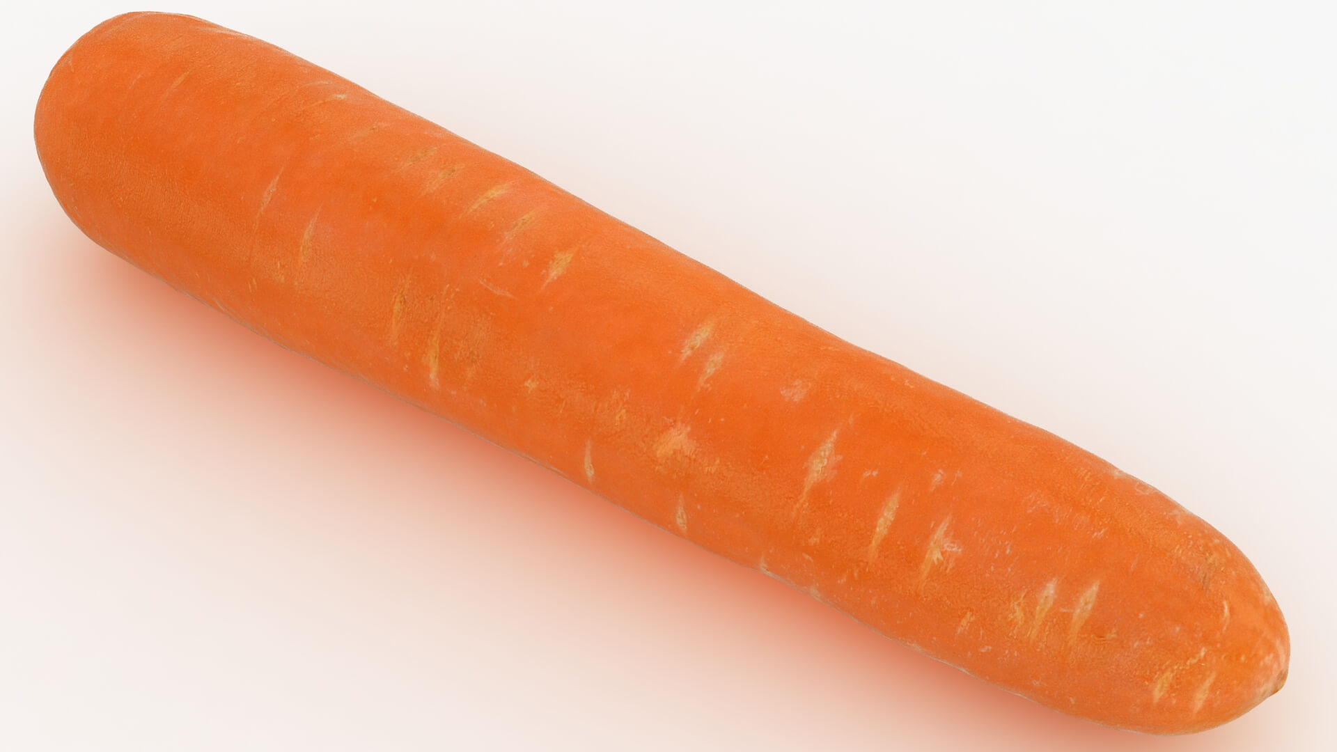 Realistic Carrot 03 3D Model