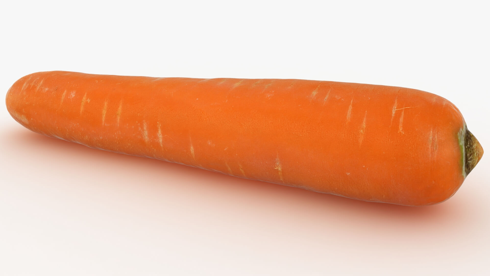Realistic Carrot 03 3D Model