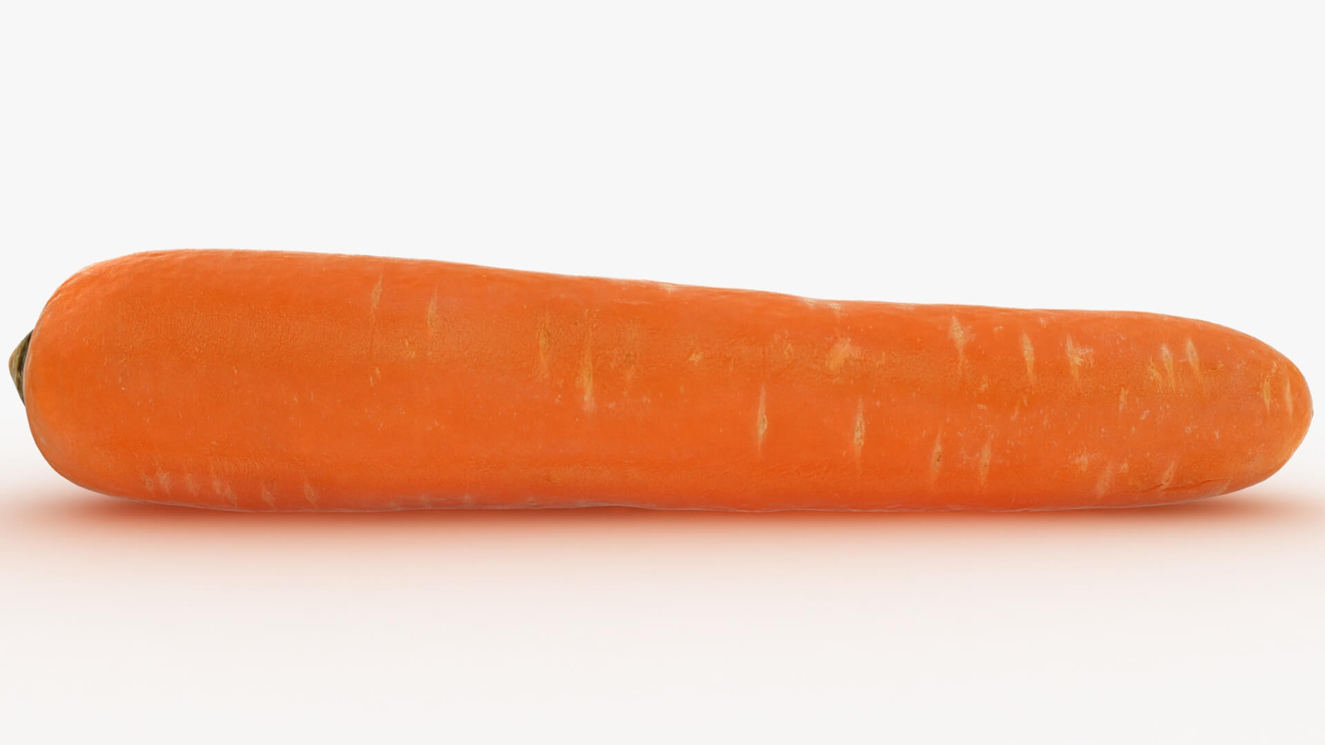Realistic Carrot 03 3D Model