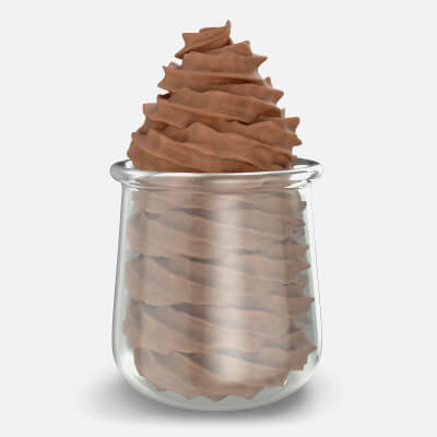 Chocolate Whipped Cream Swirl