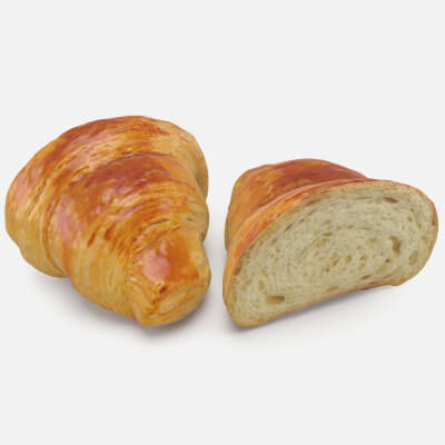 Croissant Cut Crosswise