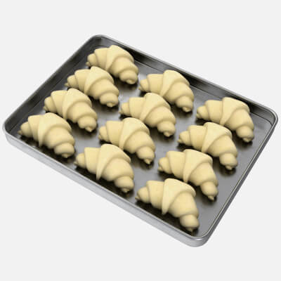 Croissant Dough in Tray