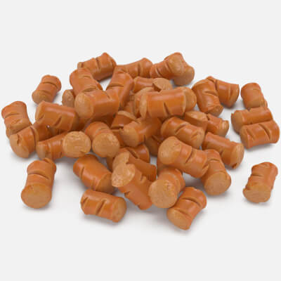 Cut Fried Sausage Pile