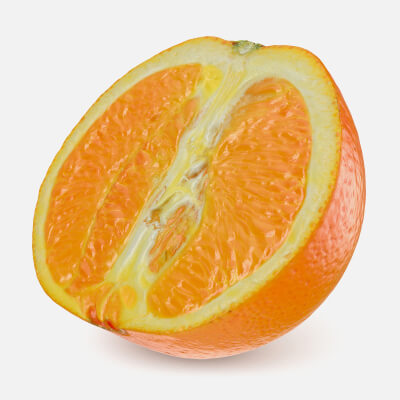 Cut Half Orange 01