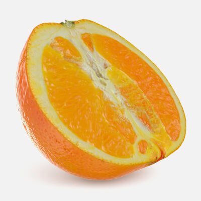 Cut Half Orange 02