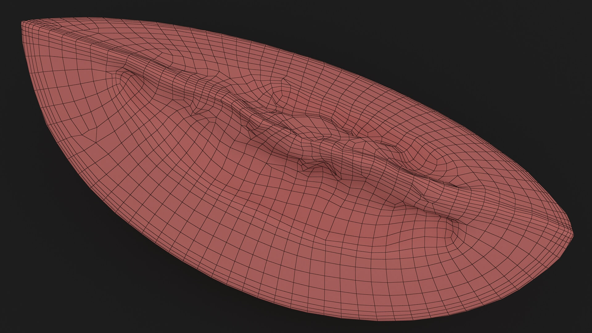 Golden Cantaloupe Slice 3D Model