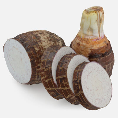 Half And Slice Taro Root 02