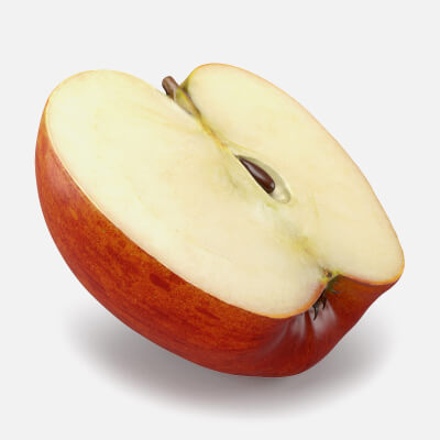 Half Apple Red