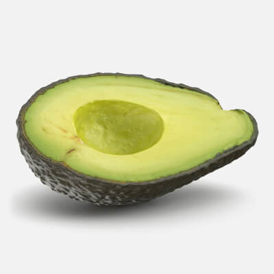 Half Avocado 02 - 3D Scanned