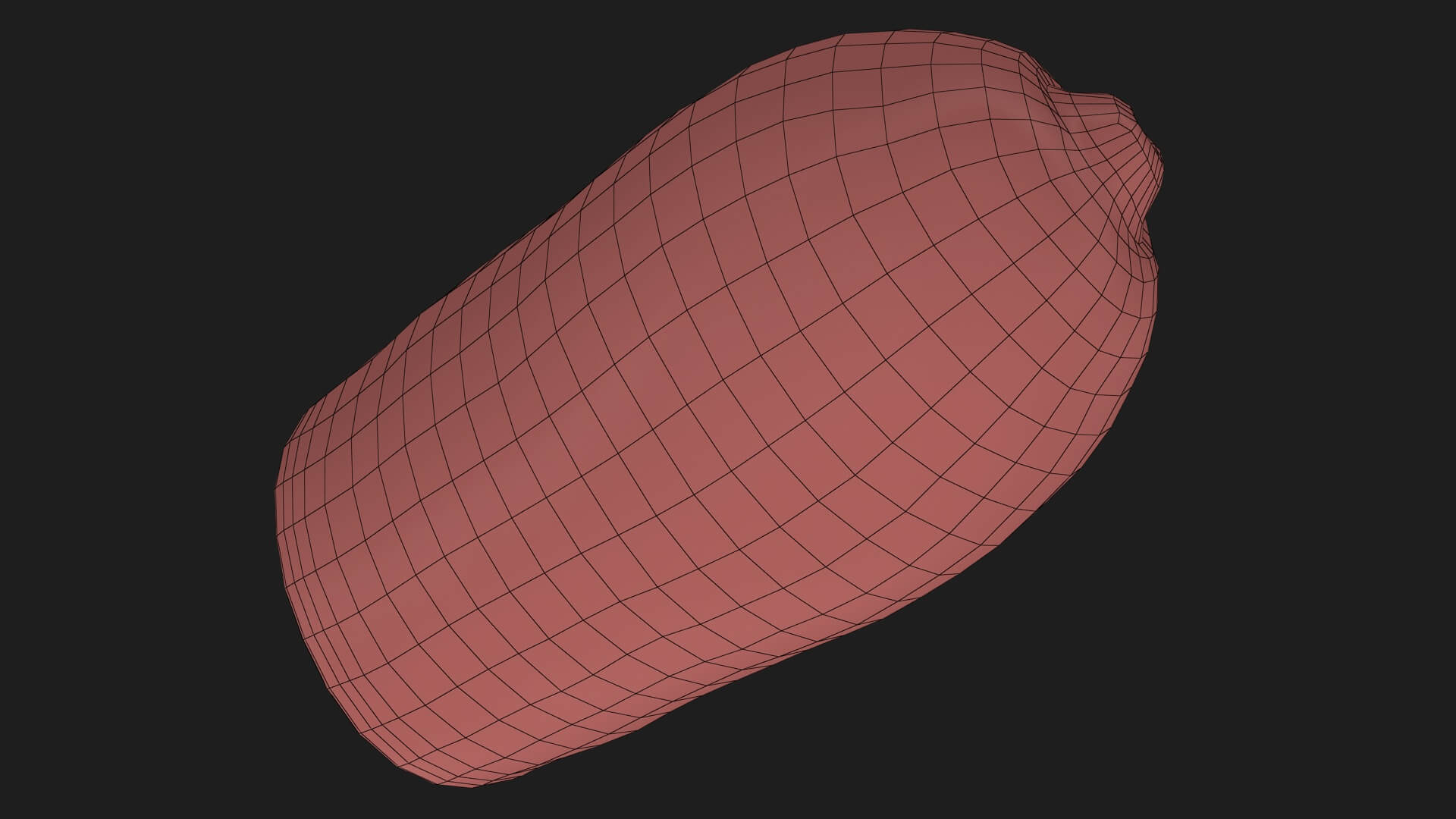 Realistic Half Carrot 3D Model