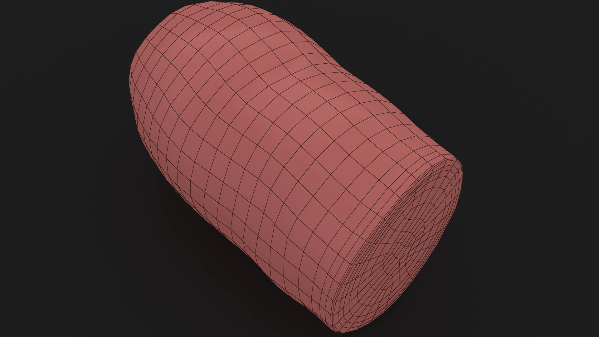 Realistic Half Carrot 3D Model