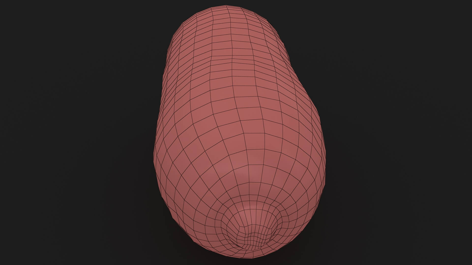 Realistic Half Carrot 3D Model