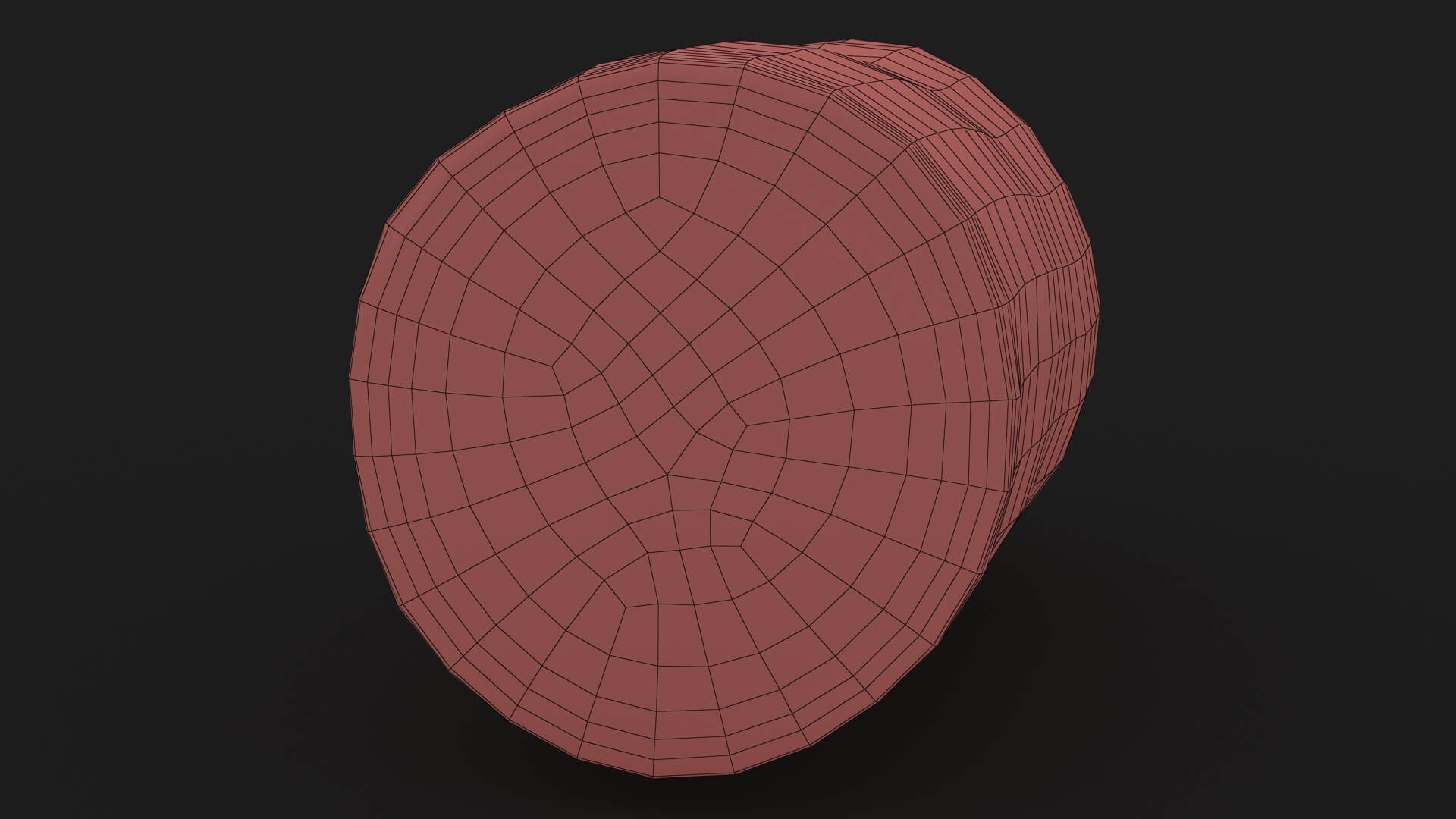 Realistic Half Carrot 3D Model