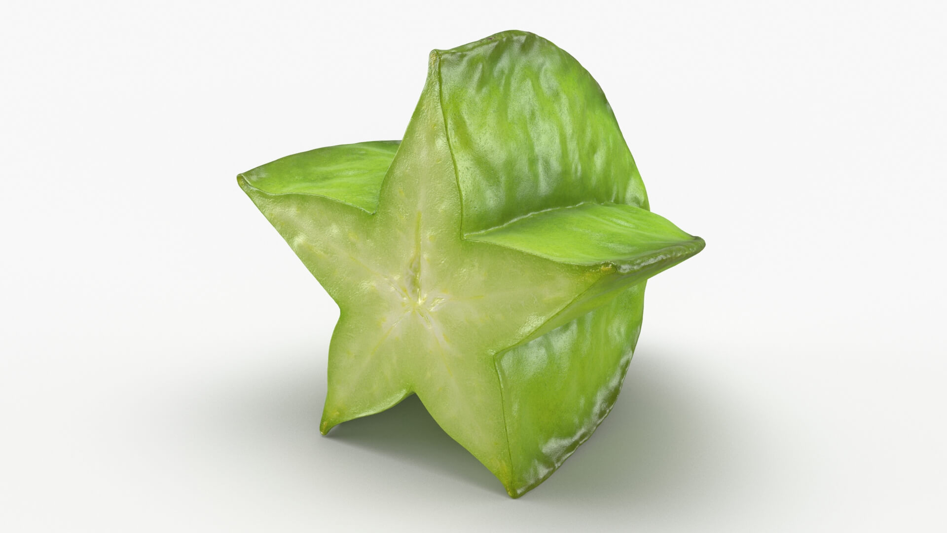 Half Cut Star Fruit 3D Model