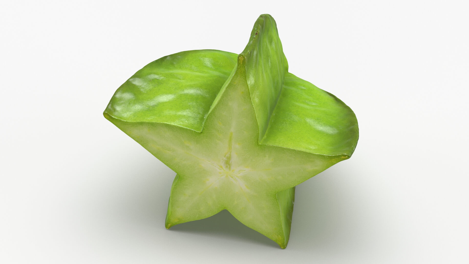Half Cut Star Fruit 3D Model