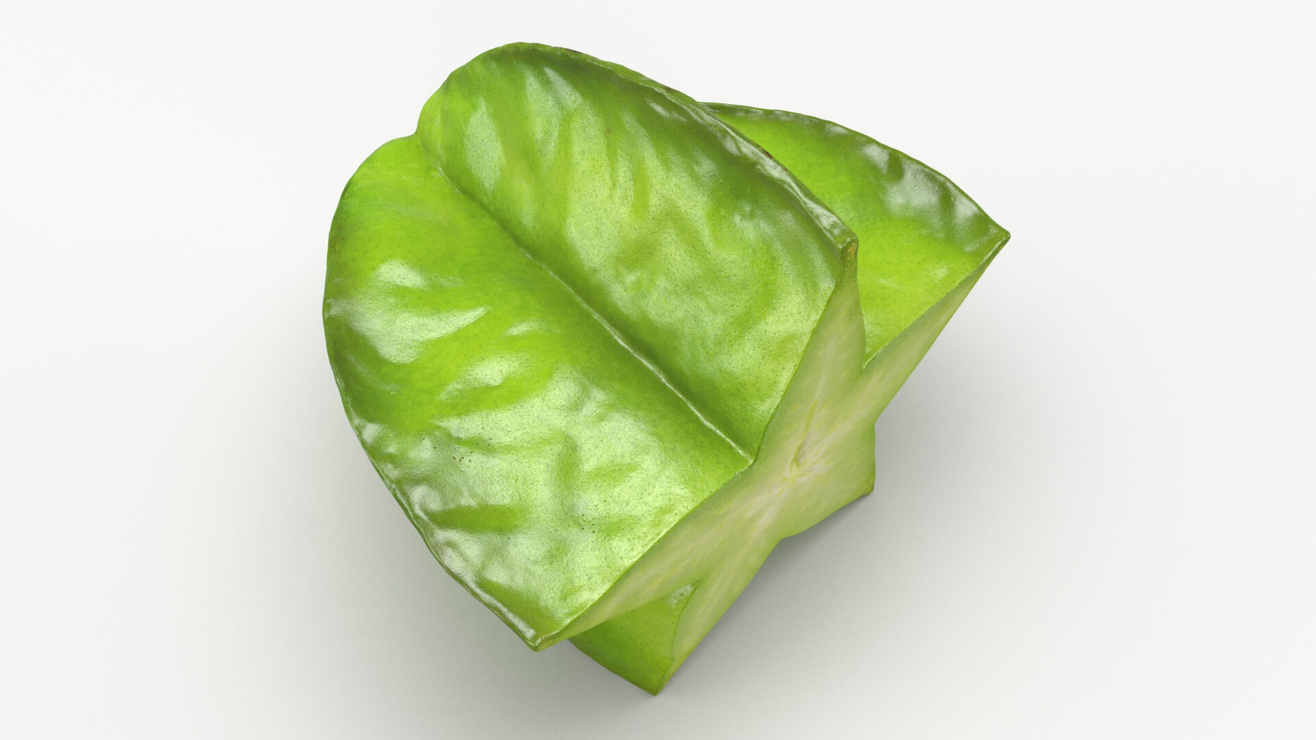 Half Cut Star Fruit 3D Model