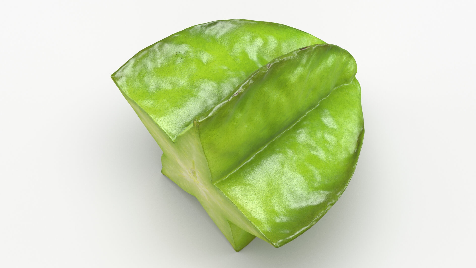 Half Cut Star Fruit 3D Model