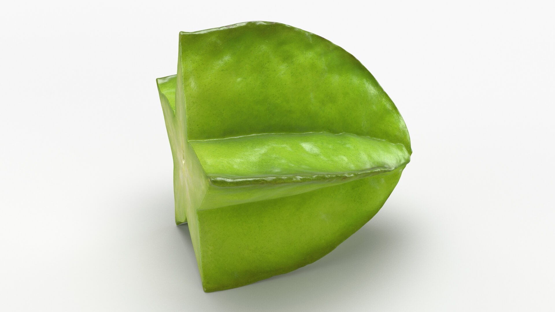 Half Cut Star Fruit 3D Model