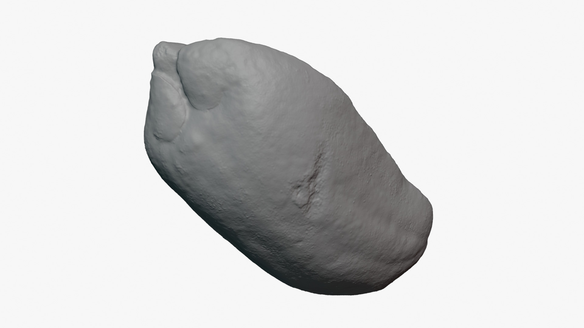 Half Peeled Peanut 01 - For 3D Print 3D Model