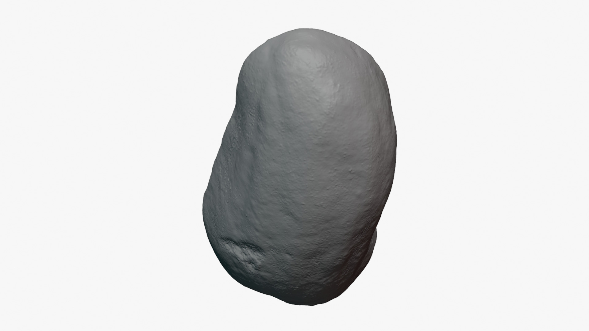 Half Peeled Peanut 01 - For 3D Print 3D Model