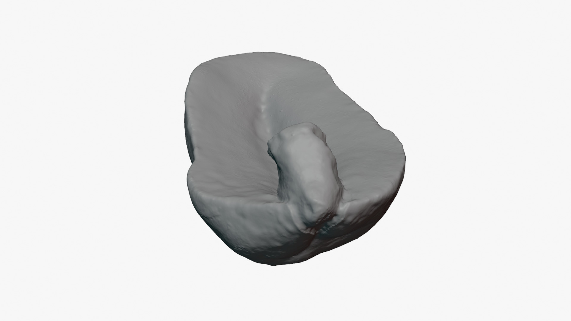Half Peeled Peanut 01 - For 3D Print 3D Model