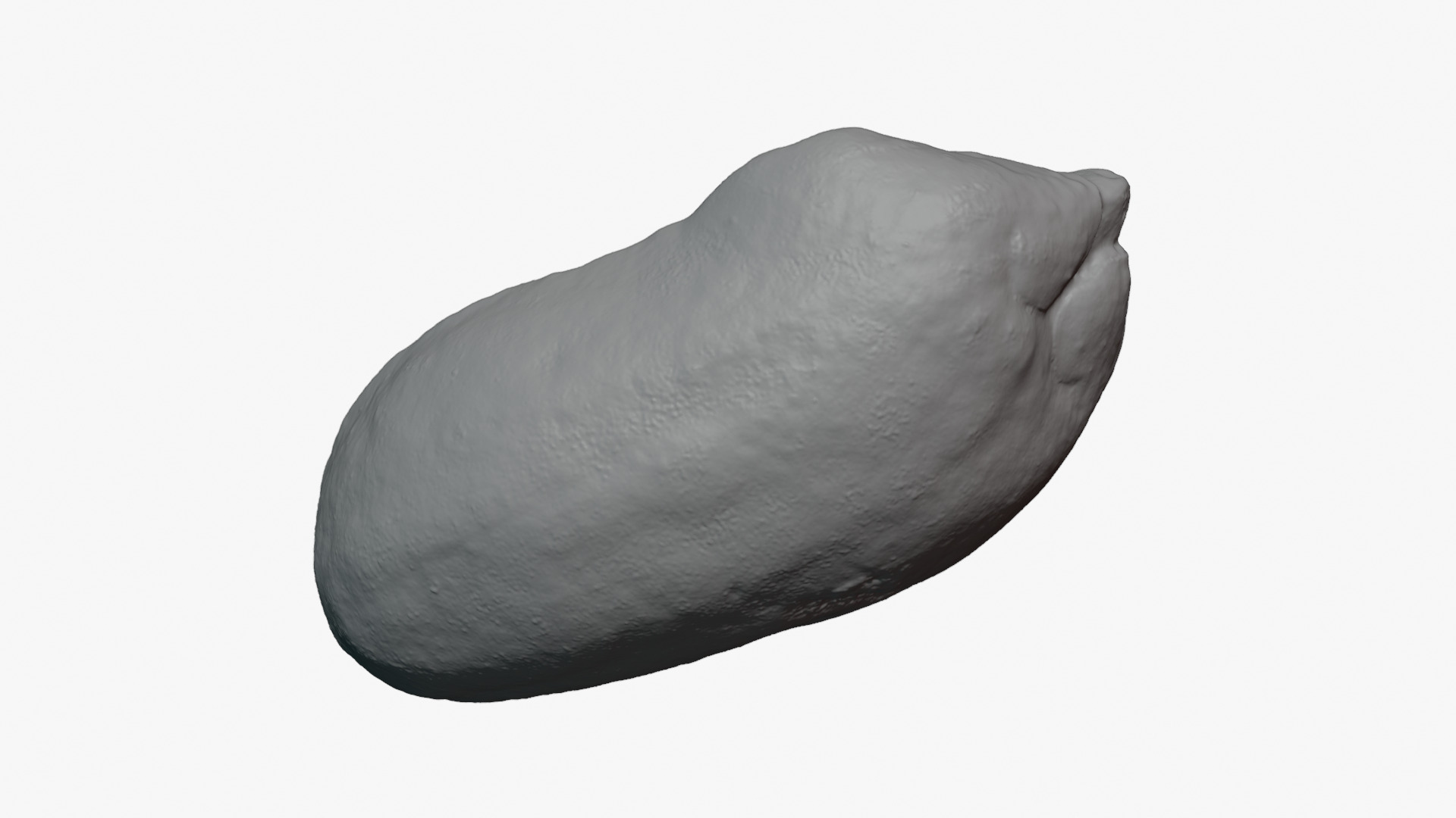 Half Peeled Peanut 01 - For 3D Print 3D Model