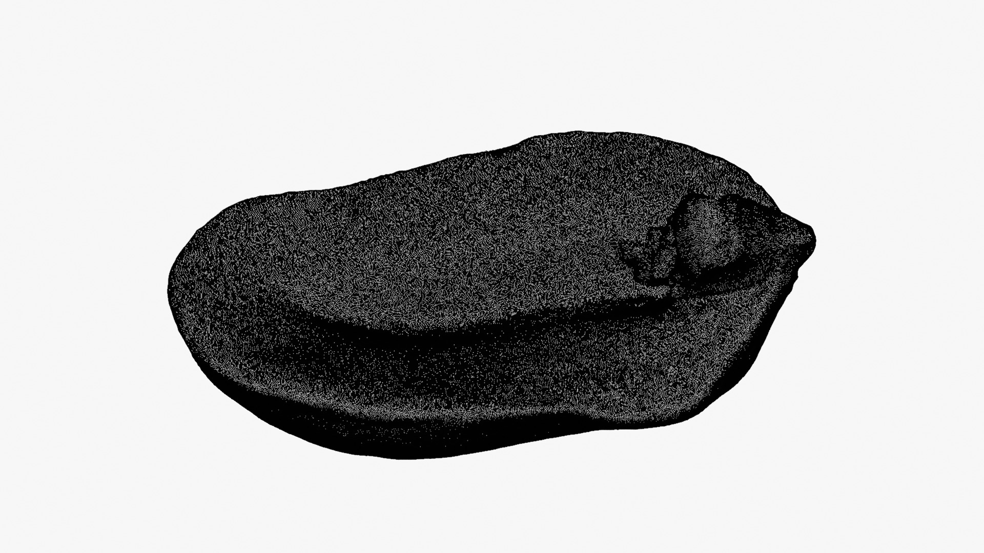 Half Peeled Peanut 01 - For 3D Print 3D Model