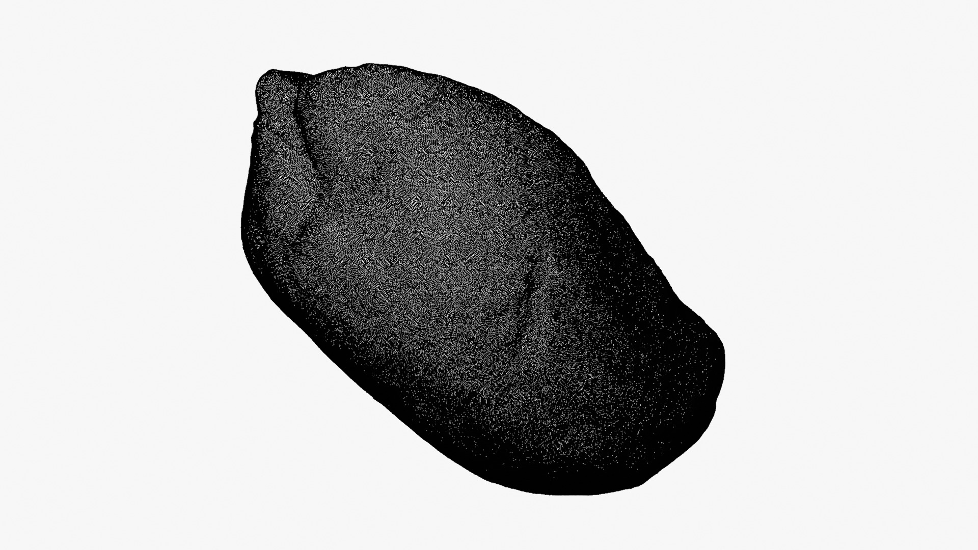 Half Peeled Peanut 01 - For 3D Print 3D Model