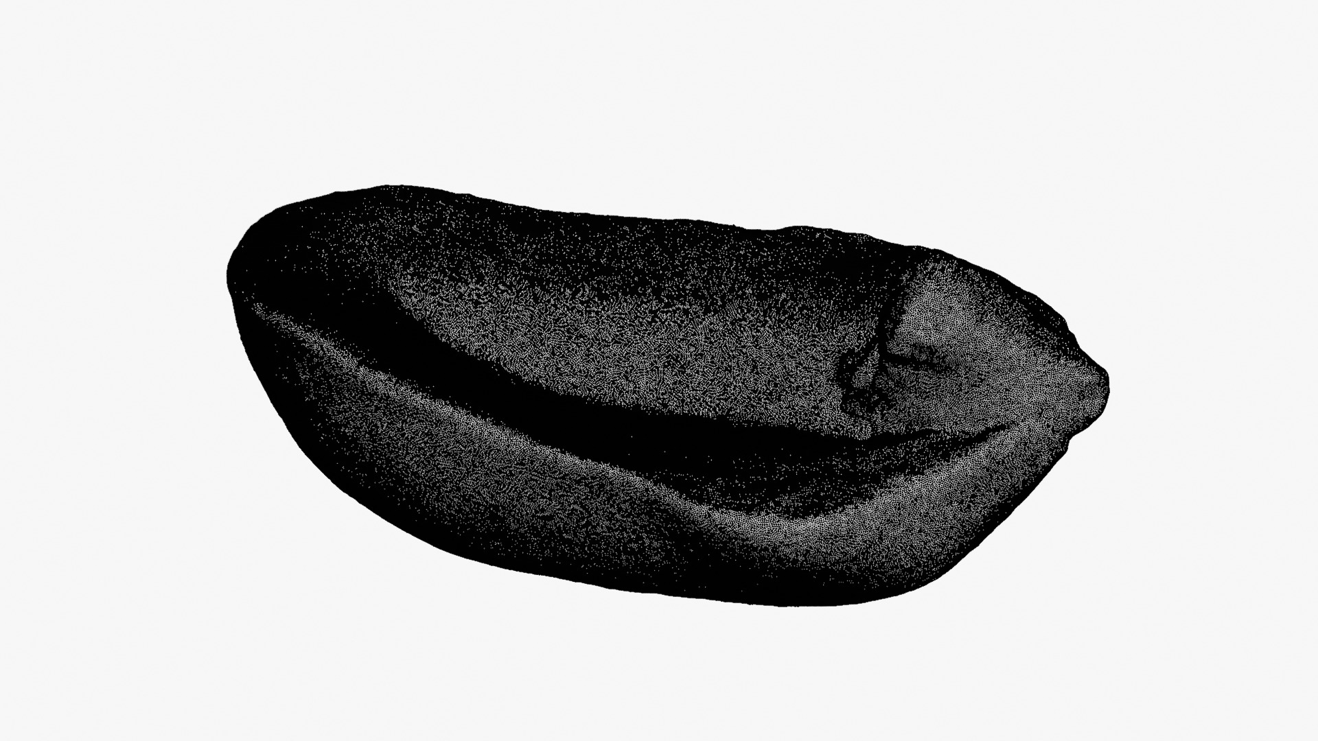 Half Peeled Peanut 01 - For 3D Print 3D Model