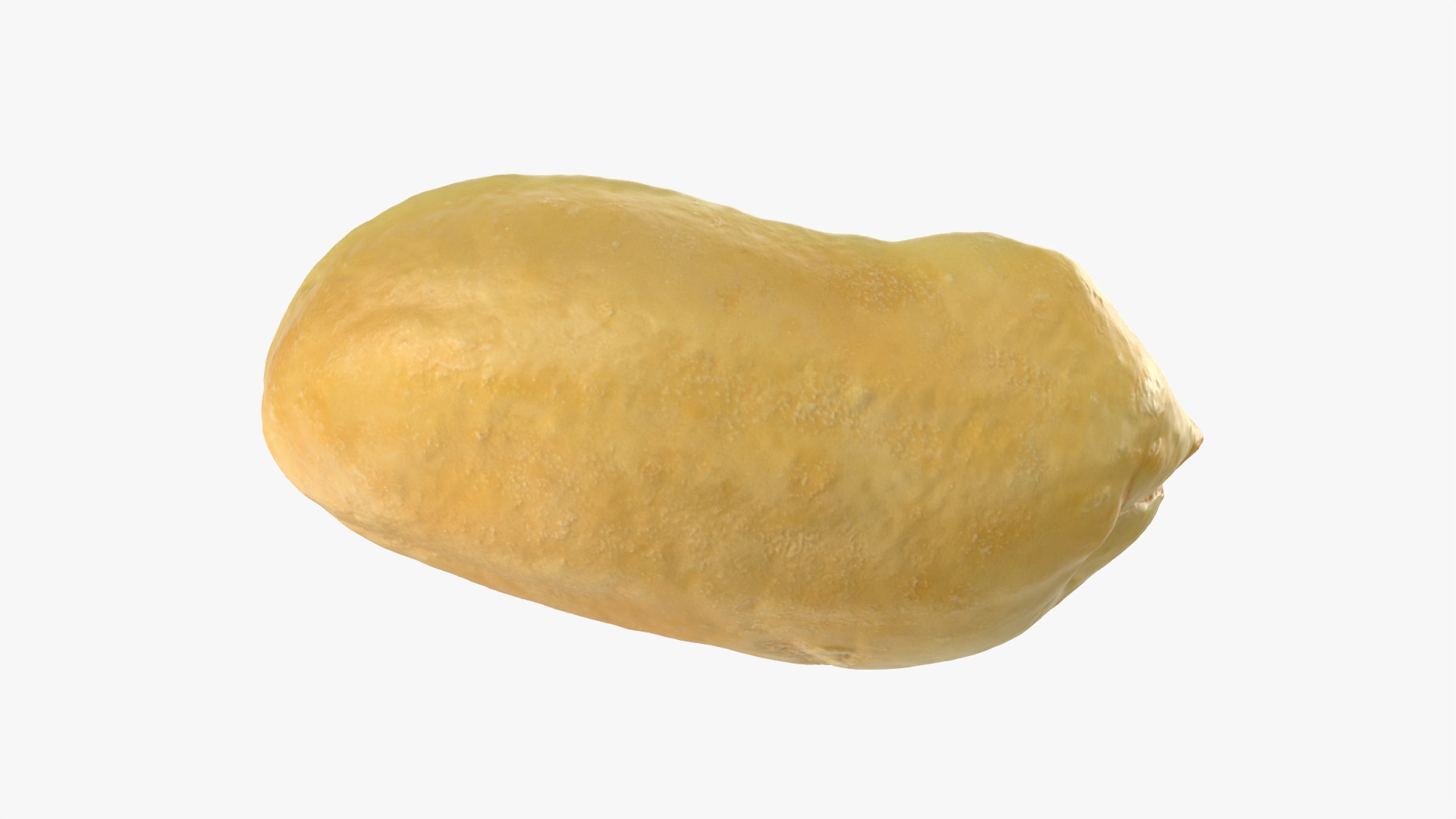 Half Peeled Peanut 01 3D Model