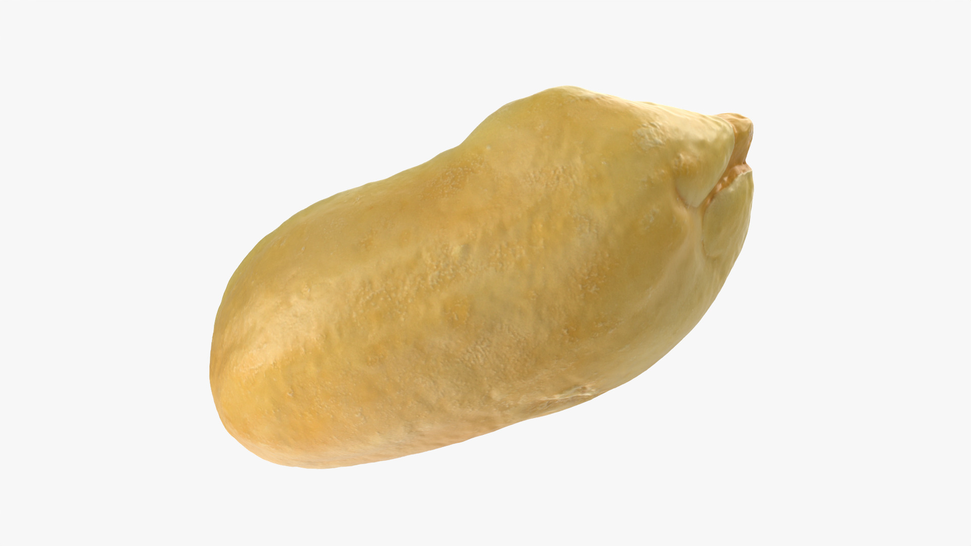 Half Peeled Peanut 01 3D Model