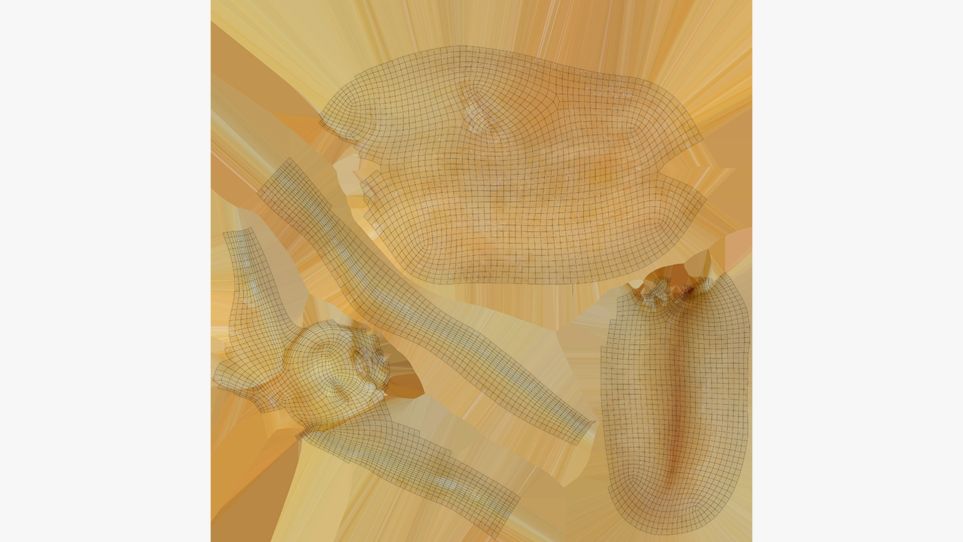 Half Peeled Peanut 01 3D Model