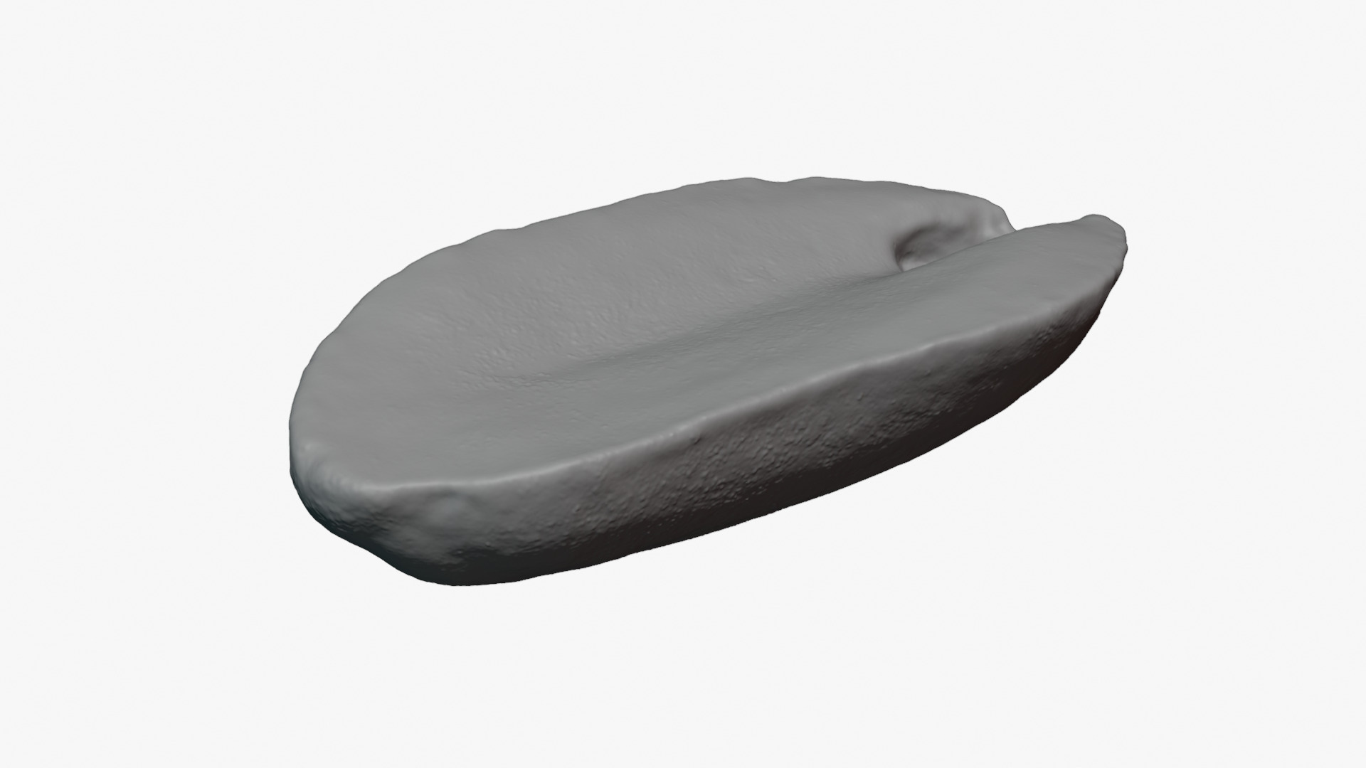 Half Peeled Peanut 02 - For 3D Print 3D Model