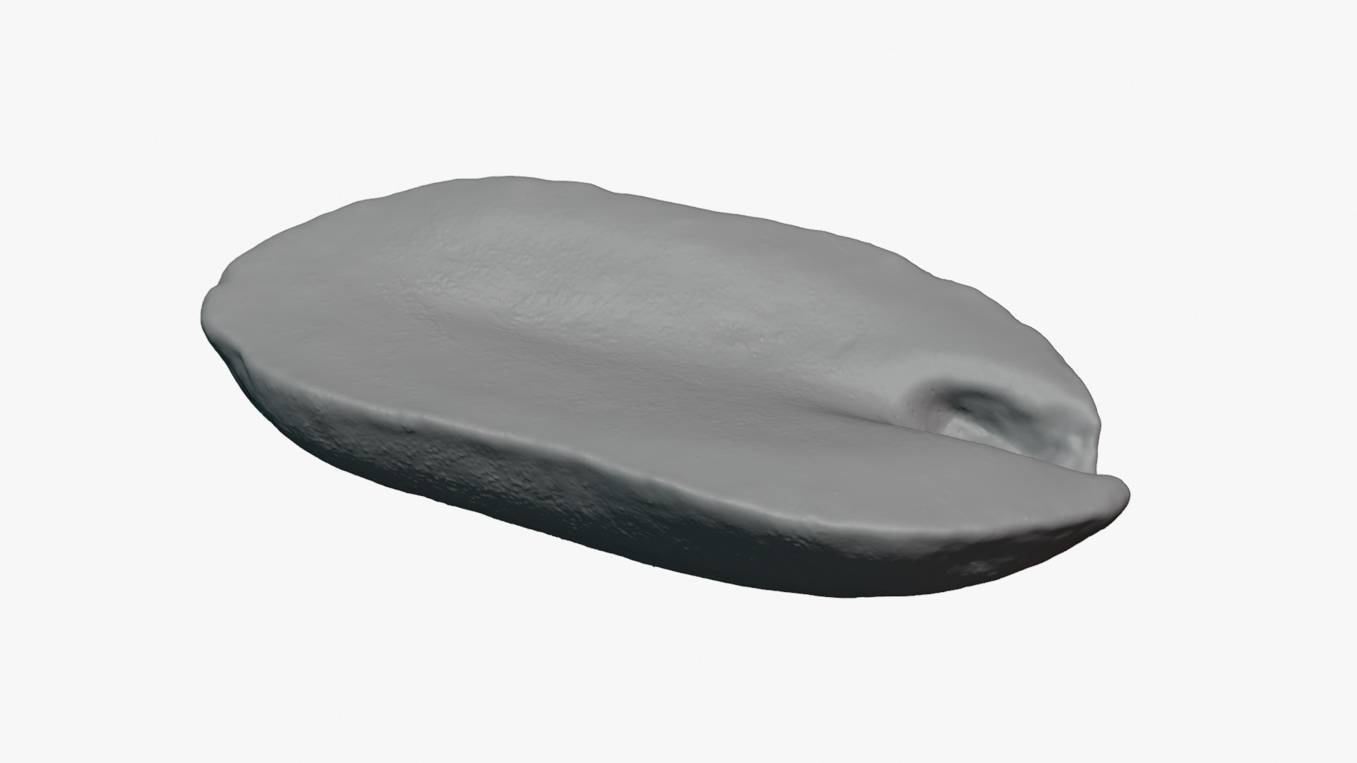 Half Peeled Peanut 02 - For 3D Print 3D Model
