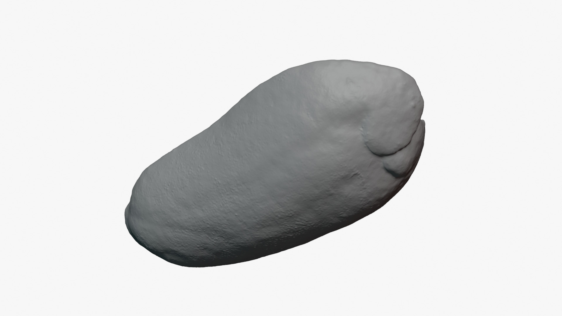 Half Peeled Peanut 02 - For 3D Print 3D Model