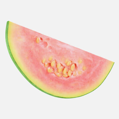 Half Pink Guava Slice