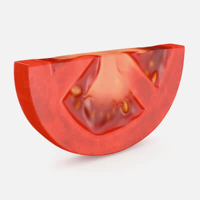 Half Sliced Tomato