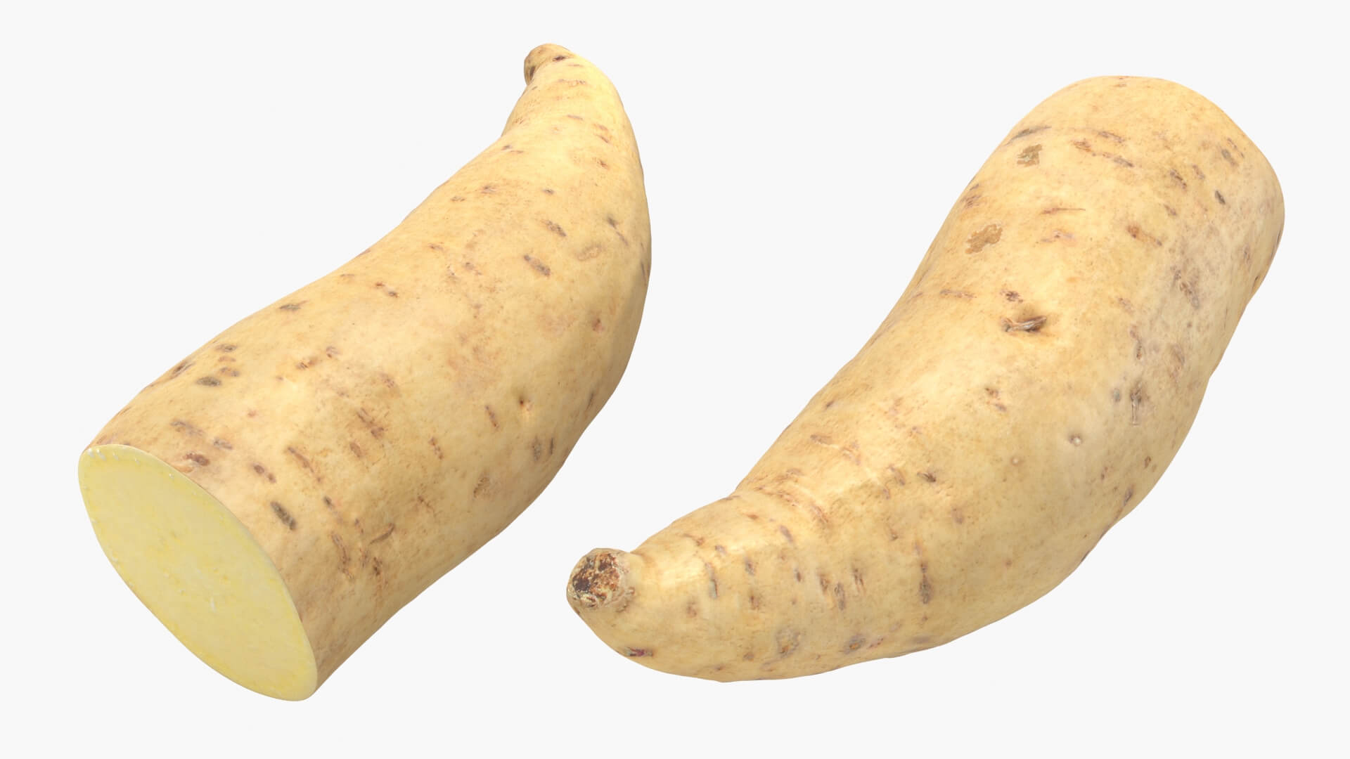 Half Sweet Potato 01 3D Model