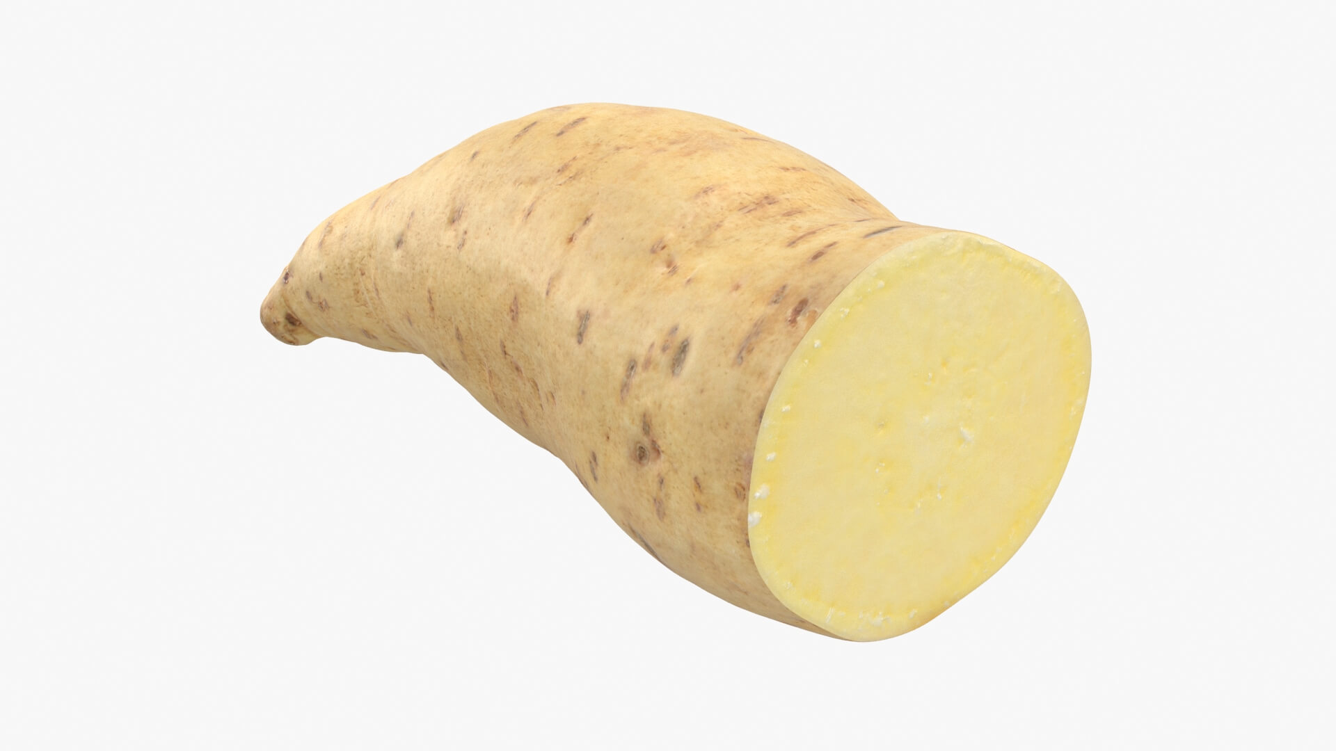 Half Sweet Potato 01 3D Model
