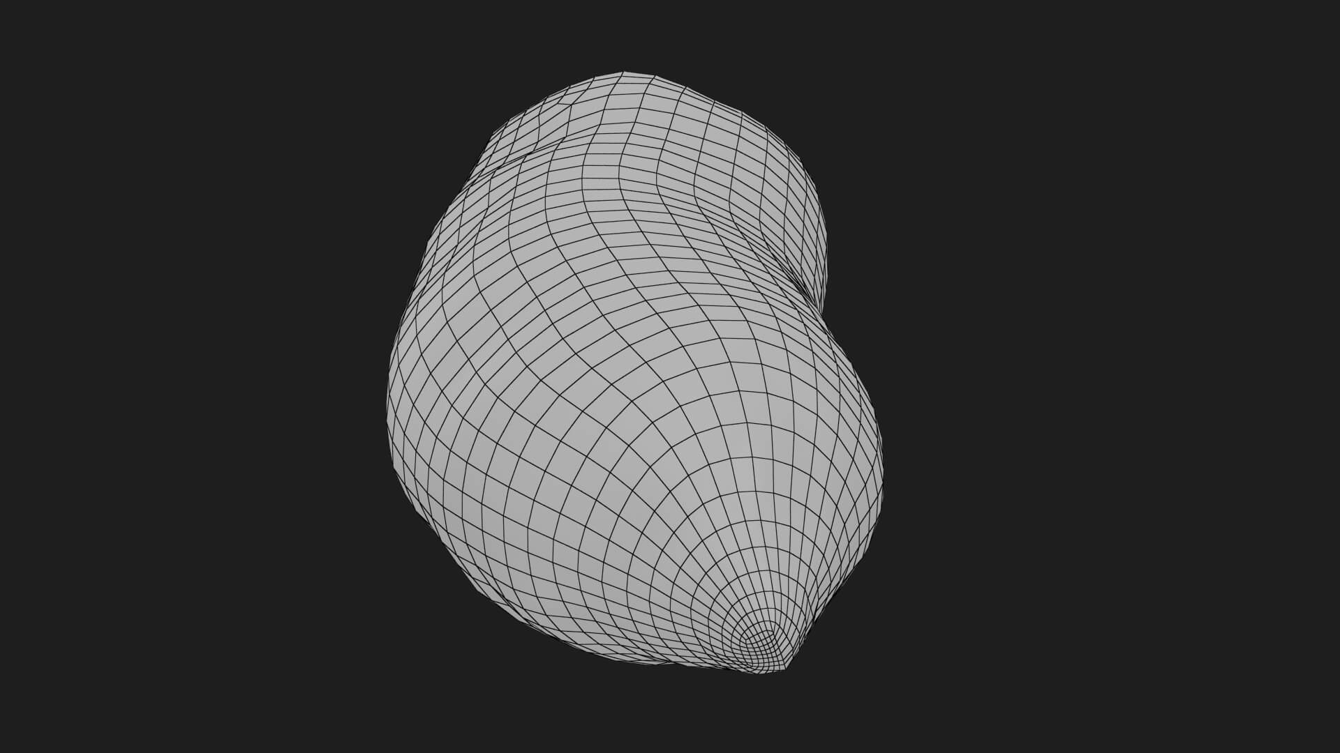 Half Sweet Potato 06 3D Model