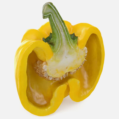 Half Yellow Bell Pepper