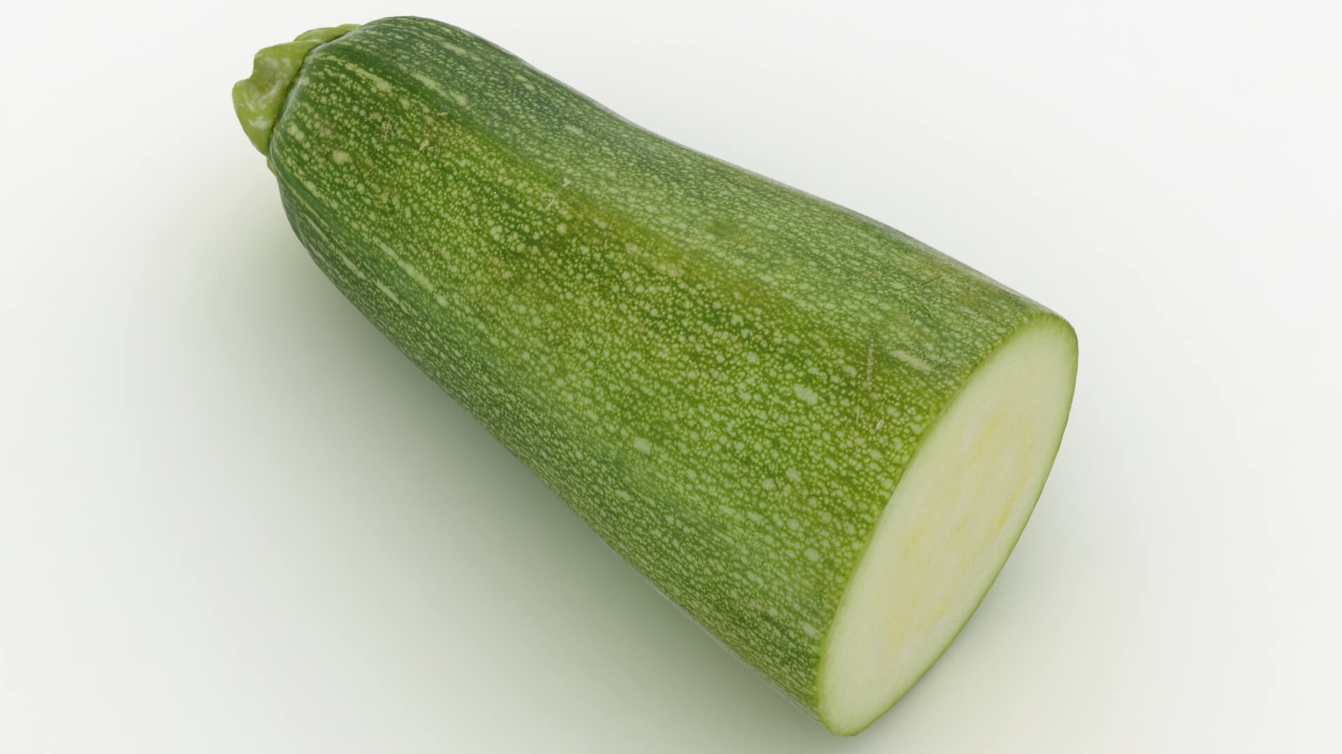 Half Zucchini 02 3D Model