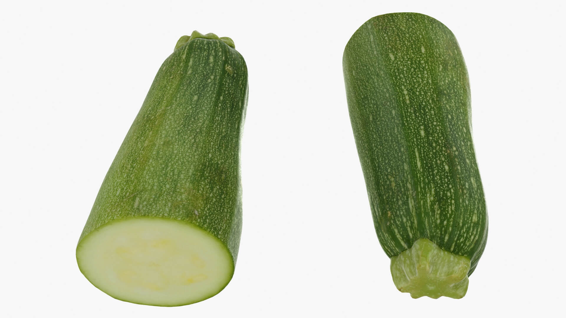 Half Zucchini 02 3D Model