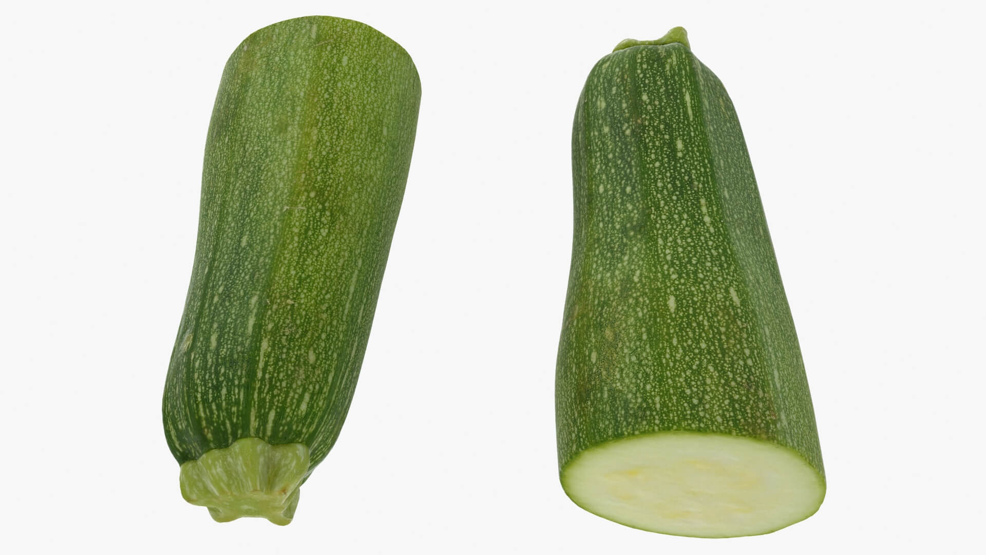 Half Zucchini 02 3D Model