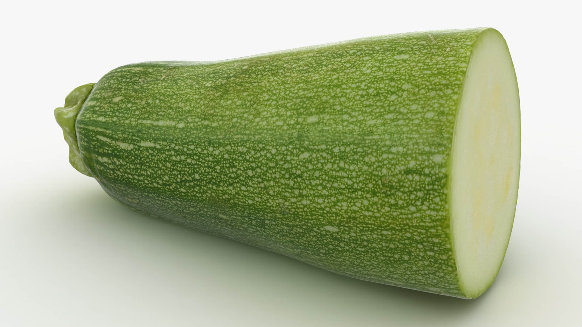 Half Zucchini 02 3D Model