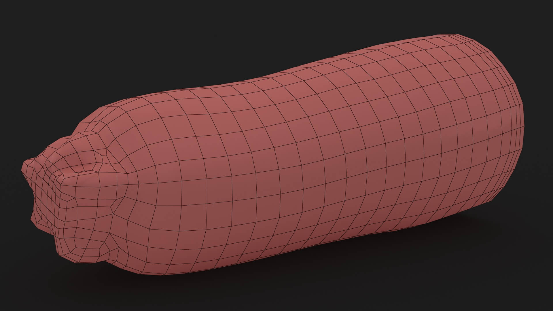 Half Zucchini 02 3D Model