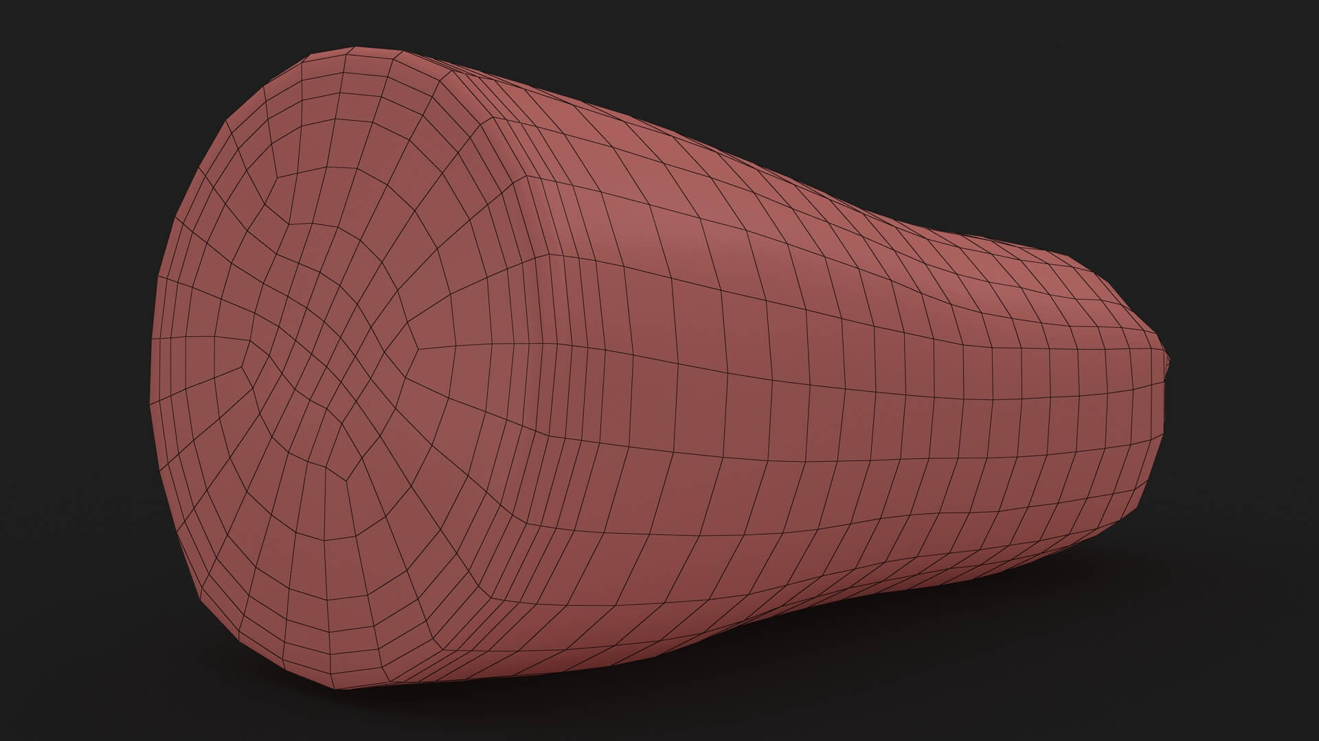 Half Zucchini 02 3D Model