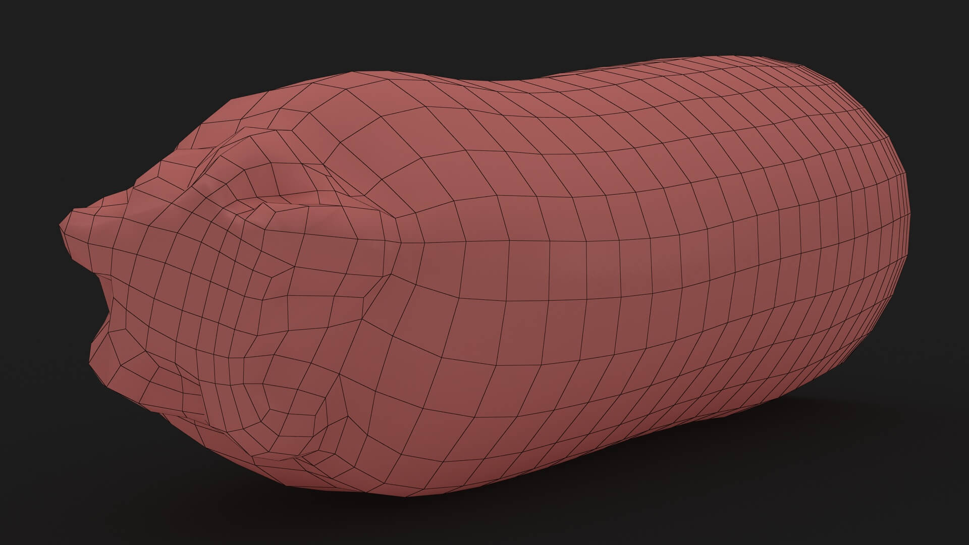 Half Zucchini 02 3D Model