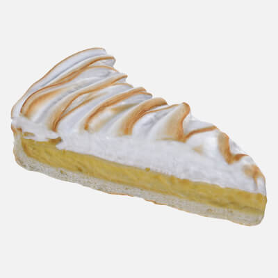 Lemon Meringue Tart - 3D Scanned
