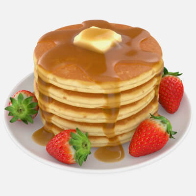 Pancakes with Strawberry